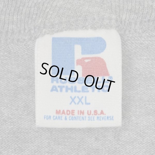 画像2: Early 90's RUSSELL カレッジプリントTシャツ "MADE IN USA" (2)