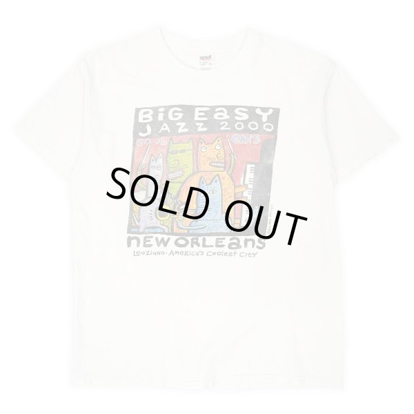 画像1: Early 00's BiG Easy JAZZ 2000 プリントTシャツ "BIG HED DESIGNS" (1)