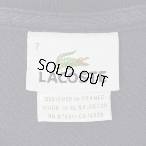 画像2: Late 90's LACOSTE ポロシャツ "DESIGNED IN FRANCE / NAVY" (2)