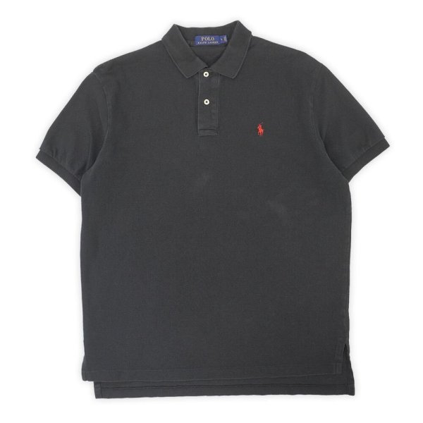 画像1: 00's Polo Ralph Lauren S/S ポロシャツ "BLACK" (1)