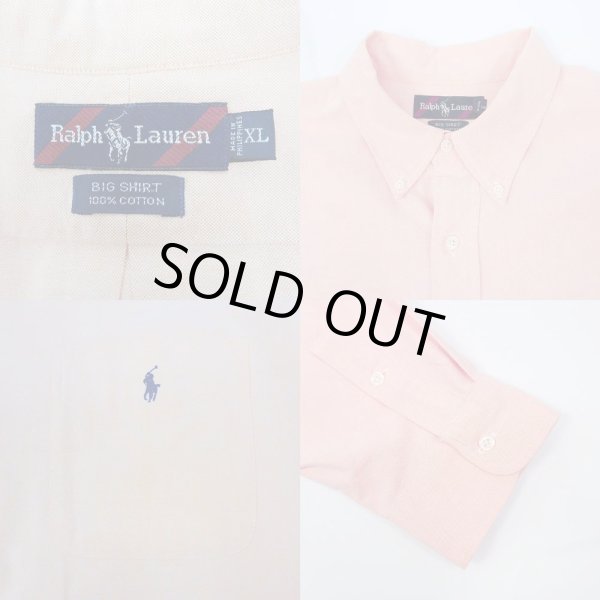 画像3: 90's Polo Ralph Lauren ボタンダウンシャツ “BIG SHIRT” (3)