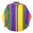 画像1: 90's Polo Ralph Lauren マルチカラー ボタンダウンシャツ (1)