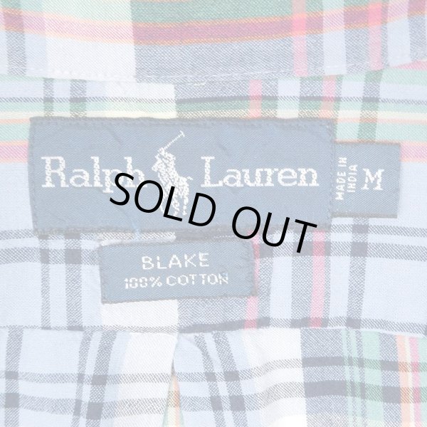 画像2: 90's Polo Ralph Lauren S/S ボタンダウンシャツ "BLAKE" (2)
