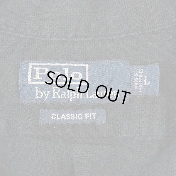 画像2: 90's Polo Ralph Lauren S/S オープンカラーシャツ “CLASSIC FIT / BLACK” (2)