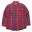 画像1: 90's OSHKOSH ヘビーネルシャツ "RED Plaid" (1)