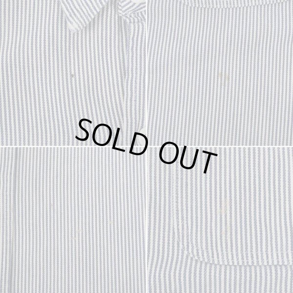 画像4: 80's BIG MAC ヒッコリーストライプ柄 ワークシャツ (4)