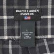 画像2: 00's RALPH LAUREN JEANS ボタンダウンシャツ "BLACK Plaid" (2)