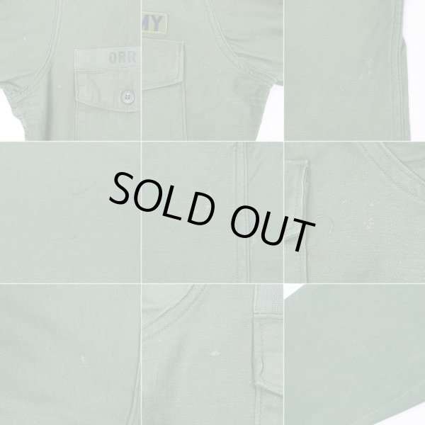 画像4: 60's US.ARMY コットンサテン ユーティリティシャツ (4)