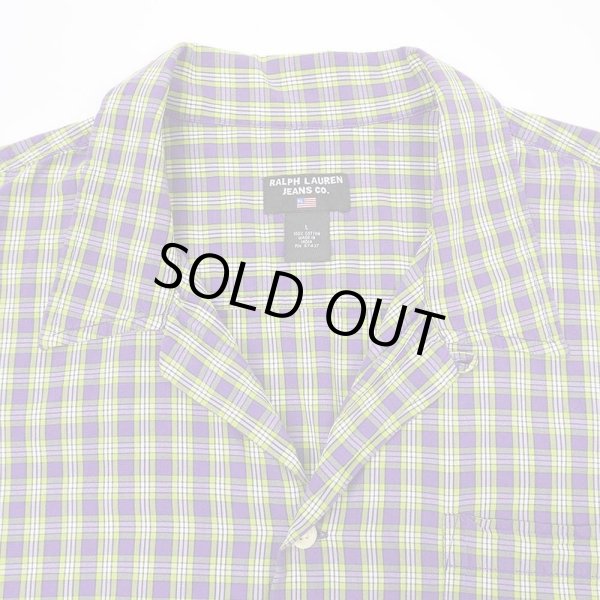 画像3: 90's RALPH LAUREN JEANS S/S オープンカラーシャツ (3)