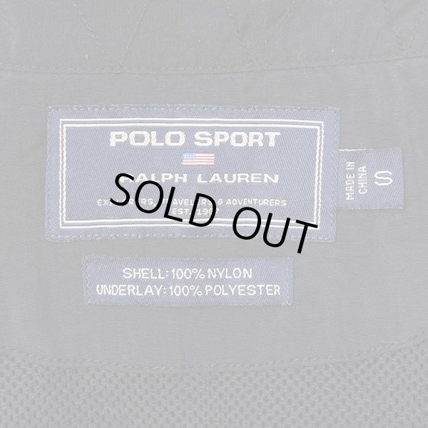 画像2: 00's POLO SPORT ナイロンフィッシングシャツ "BLACK" (2)