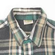 画像3: 90's FIVE BROTHER ヘビーネルシャツ "BLACK×GREEN Plaid" (3)