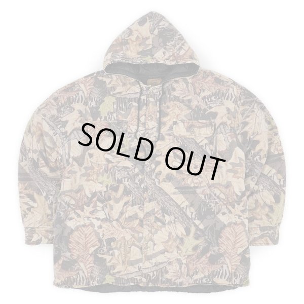 画像1: 00's Duxbak リアルツリーカモ柄 フーディーシャツジャケット (1)