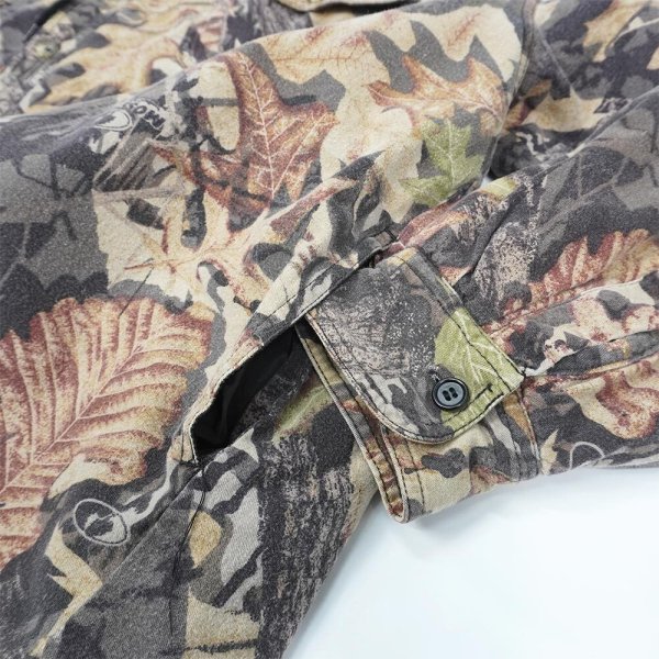 画像3: 00's Duxbak リアルツリーカモ柄 フーディーシャツジャケット (3)