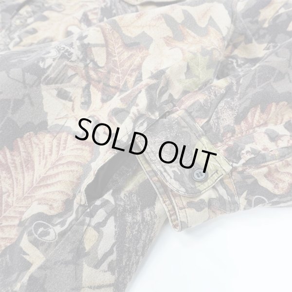 画像3: 00's Duxbak リアルツリーカモ柄 フーディーシャツジャケット (3)