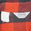 画像2: 80's FIVE BROTHER ブロックチェック柄 ヘビーネルシャツ "RED×BLACK / MADE IN USA" (2)