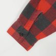画像3: 80's FIVE BROTHER ブロックチェック柄 ヘビーネルシャツ "RED×BLACK / MADE IN USA" (3)