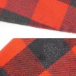 画像4: 80's FIVE BROTHER ブロックチェック柄 ヘビーネルシャツ "RED×BLACK / MADE IN USA" (4)