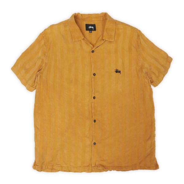 画像1: 00's STUSSY S/S オープンカラー レーヨンシャツ (1)