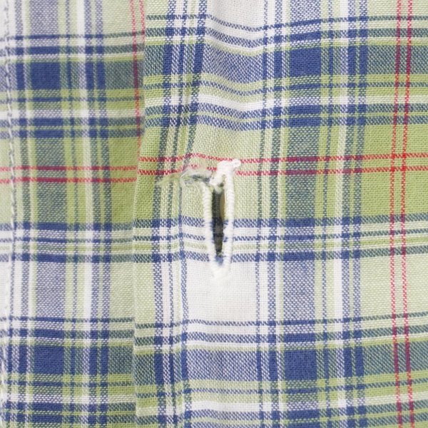 画像5: 90's POLO JEANS S/S オープンカラーシャツ "Green Plaid" (5)