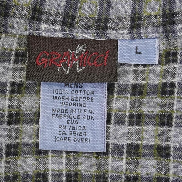画像2: 90-00's GRAMICCI S/S レギュラーカラーシャツ "MADE IN USA" (2)