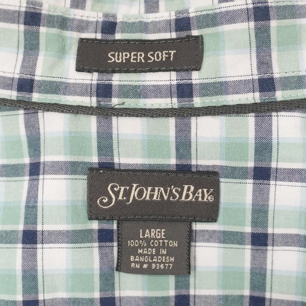 画像2: 00's ST JOHN'S BAY S/S ボタンダウンシャツ (2)