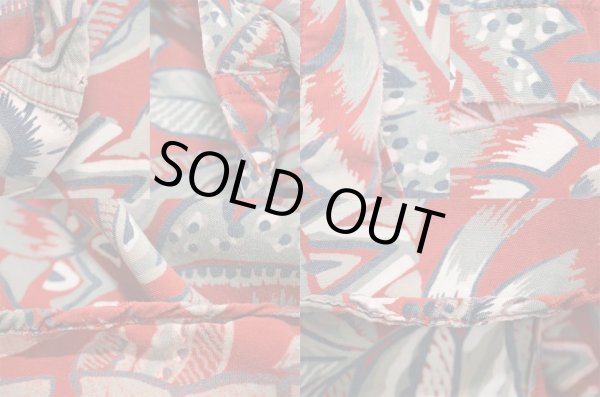 画像5: 80-90's BANANA REPUBLIC S/S 総柄 レーヨンオープンカラーシャツ (5)