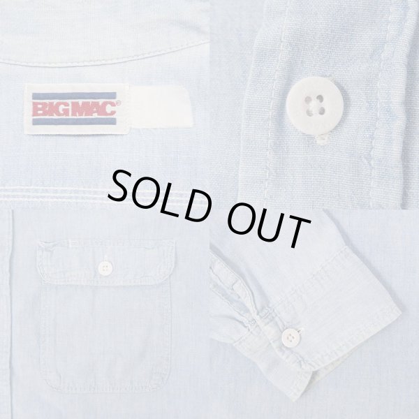 画像3: 80's BIGMAC L/S シャンブレーシャツ (3)