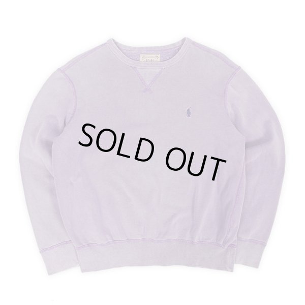 画像1: 00's Polo Ralph Lauren ロゴ刺繍 スウェット "FADE PURPLE" (1)