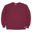 画像1: 90's RUSSELL 前V ブランクスウェット "BURGUNDY / MADE IN USA" (1)