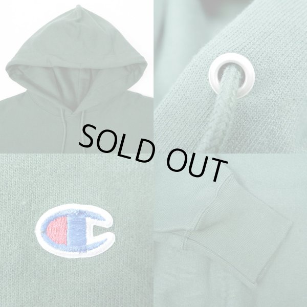 画像3: USA規格 Champion REVERSE WEAVE P/O HOODY “GREEN” (3)