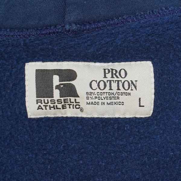 画像2: 00's RUSSELL カレッジプリント スウェットパーカー "PRO COTTON" (2)