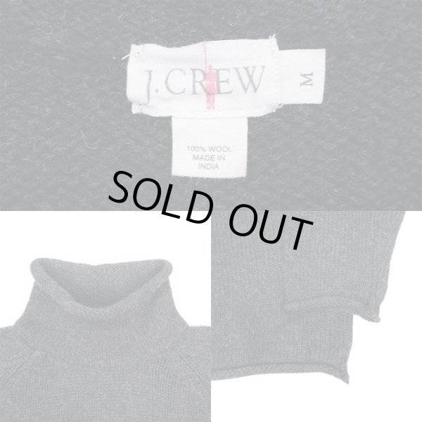 画像3: 90's J.CREW ロールネック ウールニット "CHARCOAL" (3)