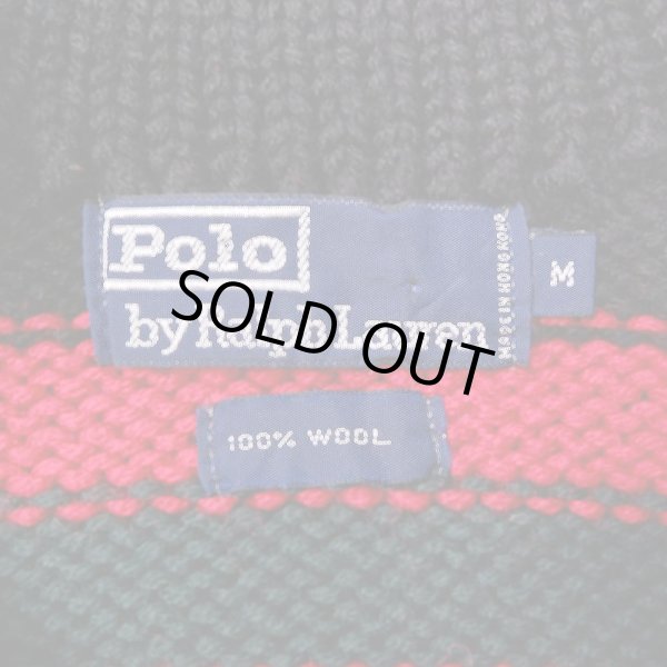 画像2: 90's Polo Ralph Lauren ローゲージ ウールニット (2)