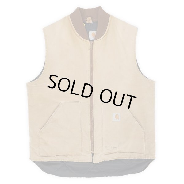 画像1: 90's Carhartt ダックベスト “FADE BROWN” (1)