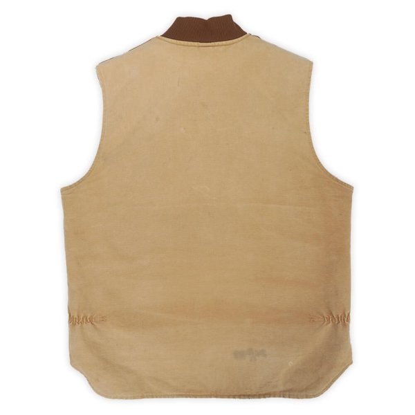 画像2: 90's Carhartt ダックベスト “FADE BROWN” (2)