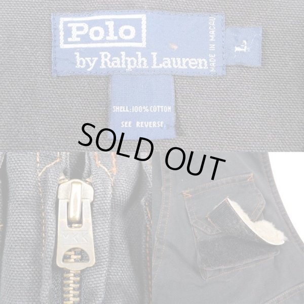 画像3: 90's Polo Ralph Lauren フィッシングベスト “BLACK” (3)