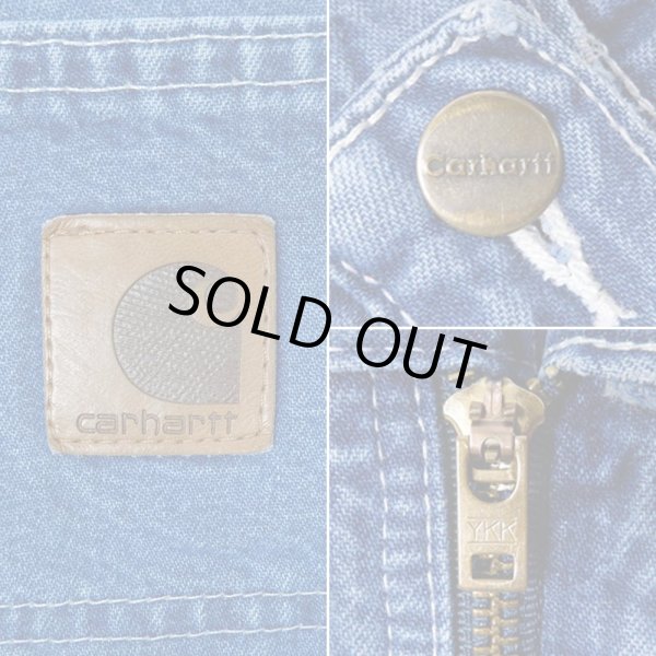 画像4: 00's Carhartt デニムペインターパンツ (4)