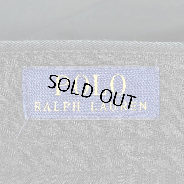 画像3: 00's Polo Ralph Lauren ノータック チノトラウザー "BLACK / CLASSIC FIT" (3)