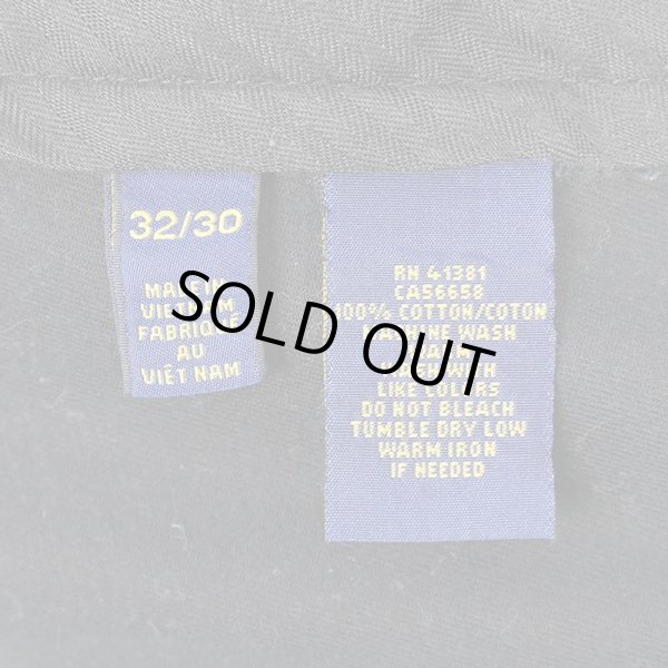 画像4: 00's Polo Ralph Lauren ノータック チノトラウザー "BLACK / CLASSIC FIT" (4)