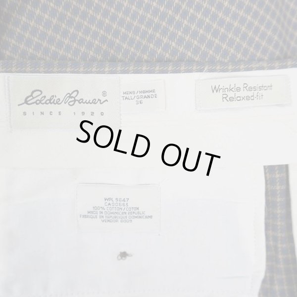 画像3: 90's Eddie Bauer 2タック コットントラウザー "DEADSTOCK / 白タグ" (3)