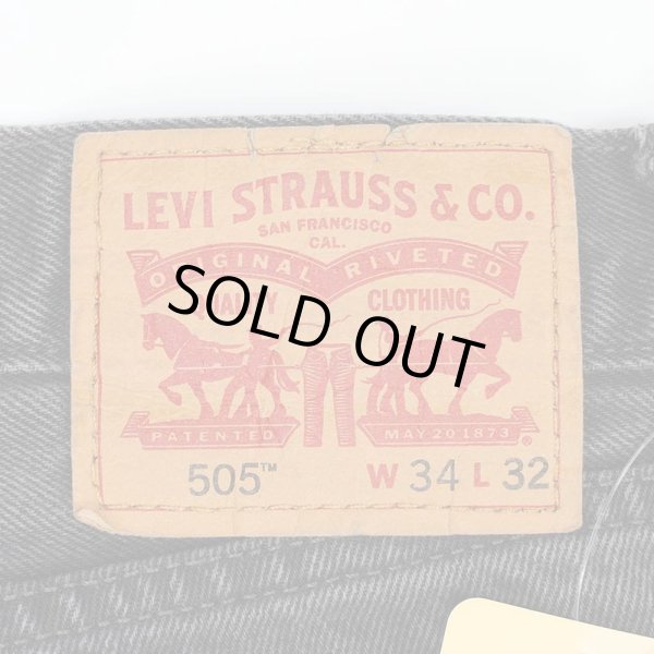 画像3: 00's Levi's 505 ブラックデニムパンツ "W34 L32" (3)