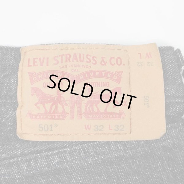 画像3: 00's Levi's 501  先染めブラック デニムパンツ "WHITE OAK / W32 L32" (3)