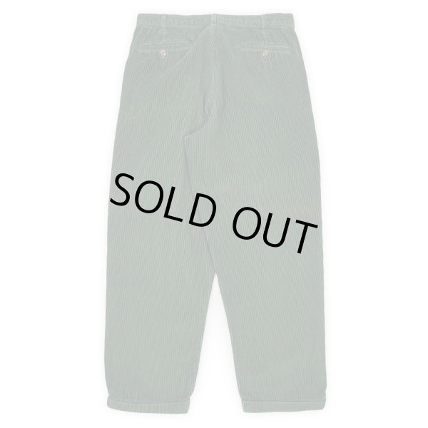 画像2: Late 90's Eddie Bauer 2タック 太畝コーデュロイトラウザー "W34 L30 / GREEN" (2)