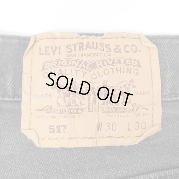 画像3: 90's Levi's 517 ブラックデニムパンツ "STRETCH / MADE IN USA / W30 L30" (3)