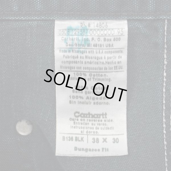 画像3: 00's Carhartt ダブルニー ダックペインターパンツ "B138 BLK / W38 L30" (3)