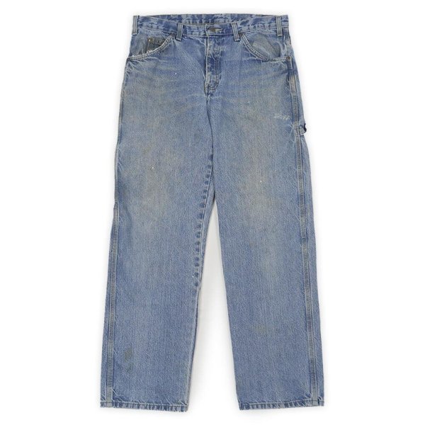 画像1: 00's Dickies デニムペインターパンツ "W32 L32" (1)