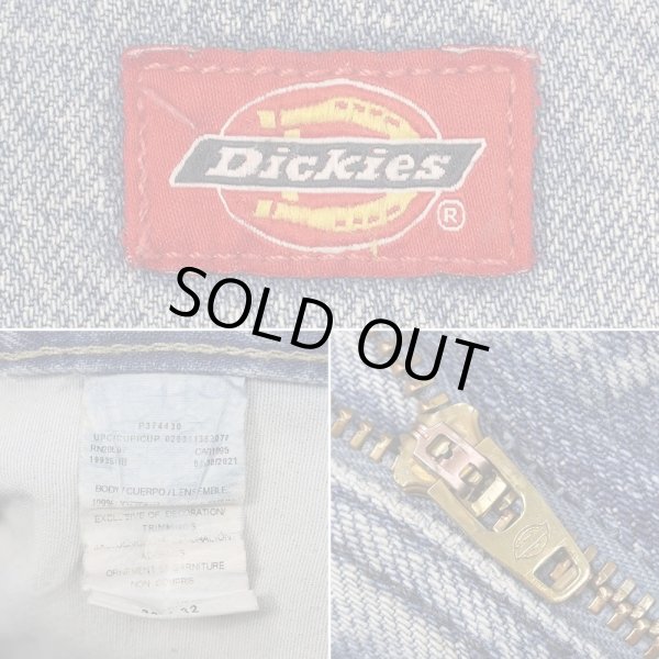 画像3: 00's Dickies デニムペインターパンツ "W32 L32" (3)