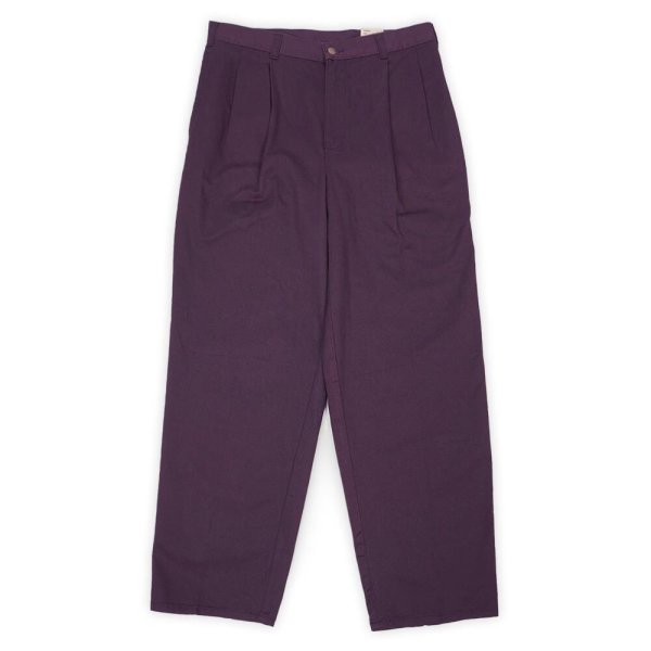 画像1: 90's DOCKERS 2タック チノトラウザー "DEADSTOCK / DARK BROWN" (1)