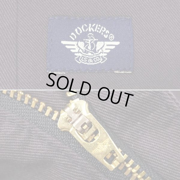 画像3: 90's DOCKERS 2タック チノトラウザー "DEADSTOCK / DARK BROWN" (3)