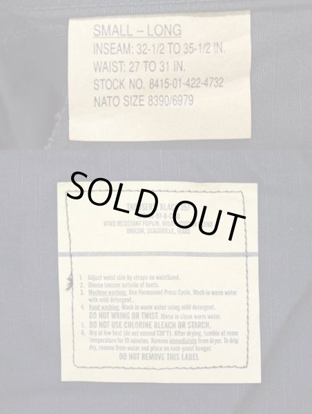 画像3: 97's US.ARMY BLACK 357 BDU 6PK カーゴパンツ “SMALL-LONG / DEADSTOCK” (3)